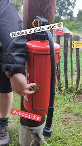 48K views · 294 reactions | What’s your emergency?  Uhh, I need the code for this geocache - can you help? Tag your helpful geocaching friend below! Video: A fire hydrant is on a wooden pole. A geocacher hangs an open lock on the latch and opens a small door to reveal the geocache inside. There are a few SWAG items on shelves inside. #geocaching #geocache #germany #geocachingdeutschland #fun | Geocaching | Facebook