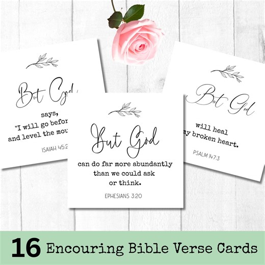 Encouraging Bible Verse Cards, Printable Scripture Notecards, Minimalist Christian Journaling - Etsy