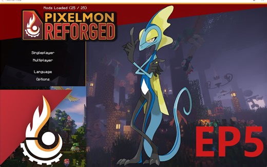 半糖 我的世界【神奇宝贝日常】EP5 千面避役 The Pixelmon Modpack 整合包系列生存