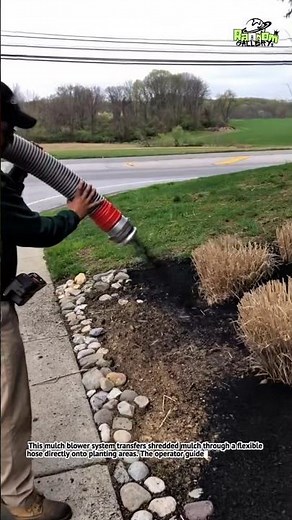 Mulch Blower Application System | Fast Landscape Mulching Technology