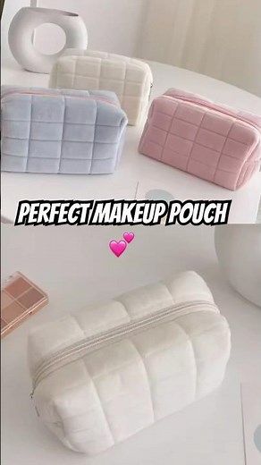 🌸 The Cutest Makeup Pouch You’ll Ever Own(Must‑Have Aesthetic Find!) #MakeupPouch #CosmeticBag 2025