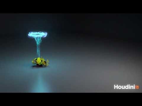 Houdini Portal Effect Tutorial + FREE Houdini File | Pyro SOP & Particle Advect