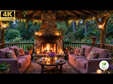 Spring Ambience 🔥 A Cozy Retreat for Reading, Relaxation & Deep Sleep