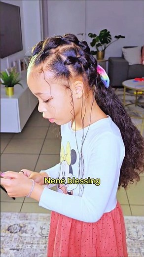 Curly hair girls need to see this style #naturalhair #kidsbraids #summer