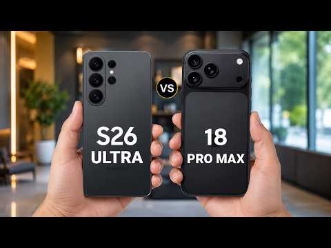 iPhone 18 Pro Max vs Samsung Galaxy S26 Ultra | Full Comparison & Release Date Biggest Upgrade 2026!