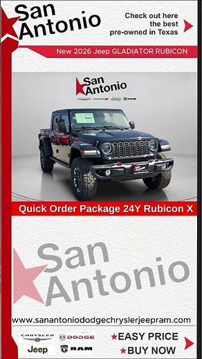 New 2026 Jeep GLADIATOR RUBICON X 4X4