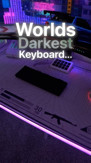 I Added RGB to the Worlds DARKEST Keyboard… #gaming #pcgaming #pcgamer #gamingkeyboard #gamingtech