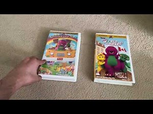 2 Damaged Barney VHS Tapes