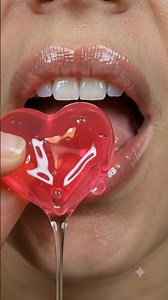 ✨ Crystal Neon Pink Gummy Heart ASMR 💖 | Ultra Realistic Macro Candy Close-Up #asmr