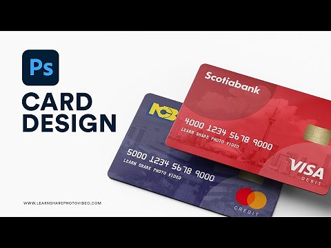 Credit Card Design in Photoshop — How to Use Adobe Photoshop (Part 29)