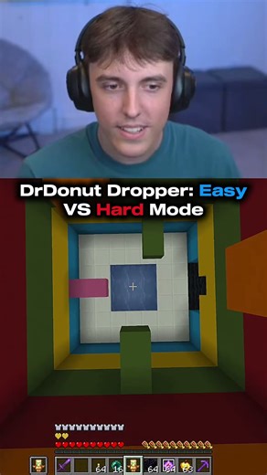 DrDonut Dropper Easy VS Hard Mode #donutsmp