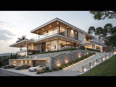 INSIDE a Stunning Modern Luxury House | Glass Walls, Open Plan & Elegant Design