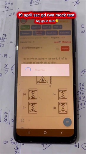 19 april ssc gd rwa mock test my score🎯#sscgd#ssc#rwa#mocktest#sscgd2025