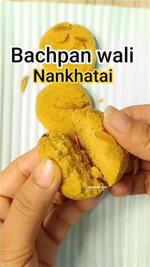 Healthy version of nankhatai #bachpankapyar #nankhatai #biscuit #cookies #homemadebiscuits #food