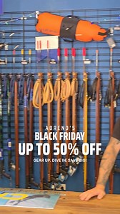 New gear at slashed prices! Head to our stores and score up to 50% off on Adreno's Black Friday! Gear Up today 🤿 | Adreno
