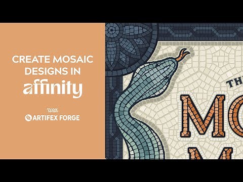 How to Create Mosaic Art in Affinity with Brushes & Textures | Fauxsaic Design Effect Tutorial