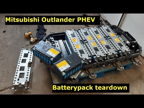 Mitsubishi Outlander PHEV batterypack teardown