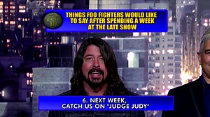 Foo Fighters Wrap Up 'Letterman' Week With Top Ten List