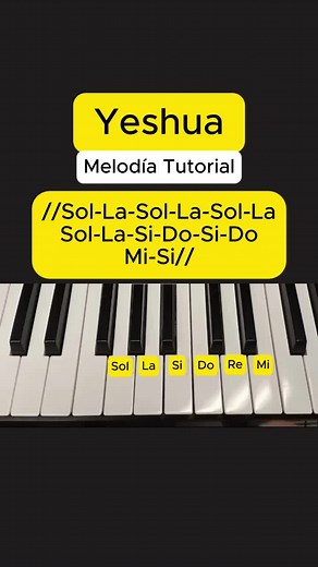 Talen-TocaréPiano (@pianoparadios) - Yeshua Piano Tutorial: Learn Easy Christian Songs
