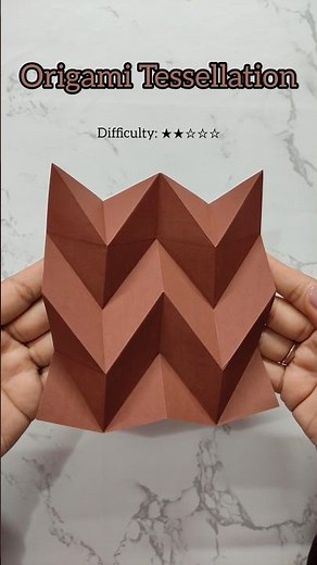 Miura Ori Origami Demo | Easy Tessellation Fold for Beginners