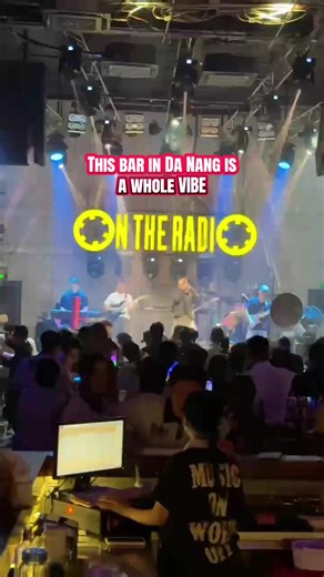 If you’re in Da Nang and want the REAL nightlife experience, this is where you go!!! Retro radio broadcasting theme, warm yellow lights, live bands playing, locals vibing… The energy here is unmatched: \t∙\tUnderground concert atmosphere \t∙\tLive performances nightly \t∙\tDJ sets that GO OFF \t∙\tEveryone’s friendly & welcoming It’s giving secret music venue that only locals know about 👀🔥 📍 On The Radio Bar