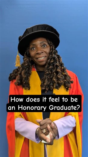 How does it feel to be an Honorary Graduate? | Yvonne Stocks DL #graduations