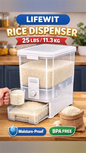 The Best Rice Dispenser (and the one you shouldn't buy)! #kitchendealshub