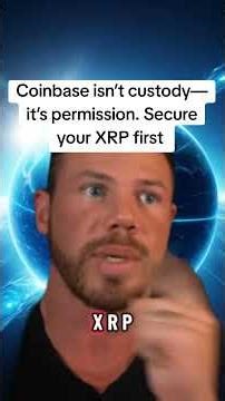 3-5K XRP shouldn't live on Coinbase. Cold storage first. Custody beats convenience.#XRP#CryptoCusto