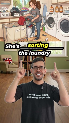 Master your daily English vocabulary - laundry chores! 🧺🧼 #learning #english #vocabulary