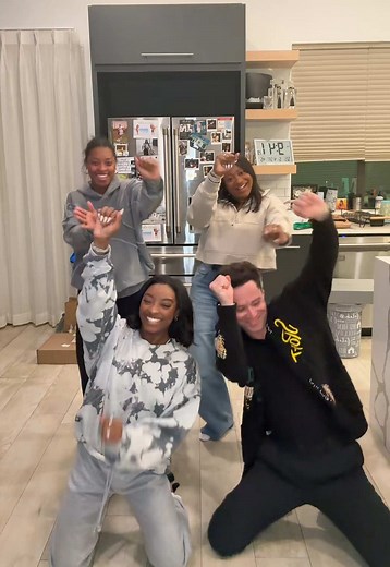 Simone Biles and Friends Dance Fun Moments