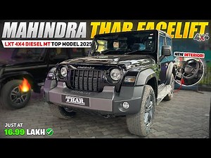 2025 Mahindra Thar Facelift 4X4 Top Model Review 🔥| Major Updates & Price