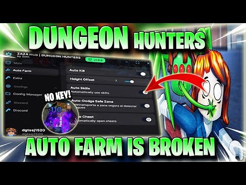 DUNGEON HUNTERS SCRIPT *NO KEY* - FAST AUTO FARM, AUTO SKILLS, AUTO ROLL WEAPON, KILL AURA & MORE! ✅
