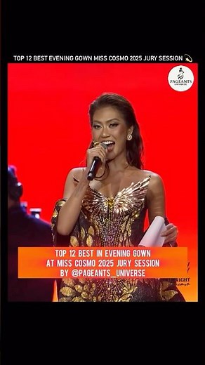 MISS COSMO 2025 TOP 12 BEST IN EVENING GOWNS 💫#pageants_universe #eveninggown #shorts #shortvideo