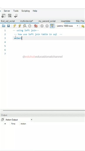 Edu hub on Instagram: "how to use left join table in sql"