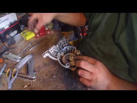 Replacing the pull cord on the Stihl FS90R String Trimmer
