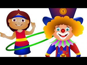 Five Little Babies In A Circus - Cartoon Animation - JamJammies Nursery Rhymes & Kids Songs