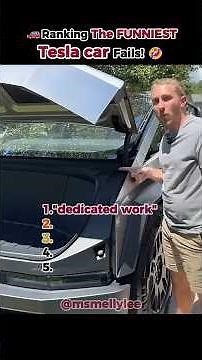 Ranking the FUNNIEST Tesla car Fails!🚗🤣