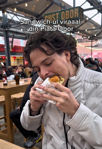 30 de lei acest sandwich cu porchetta, te asteptam 😎 #bucharestfood #obor #reactie #pret