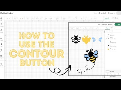 How to Use the Contour Tool in Cricut Design Space | Cricut Design Space for Beginners 2025