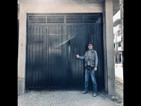 COMO INSTALAR UN PORTÓN ACANALADO ABATIBLE