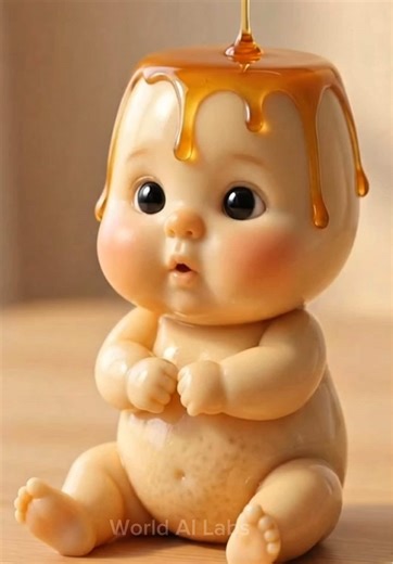 BABY pudding is the fluffiest you'll see today.#asmr #viral