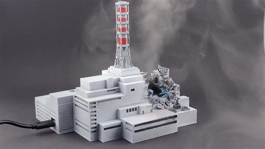Chernobyl Nuclear Power Plant - With Smoke Effect - Humidifier and Lighting - Etsy UK