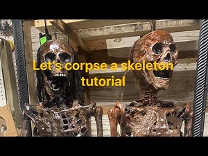 DIY realistic corpsing using cheap Walmart skeleton