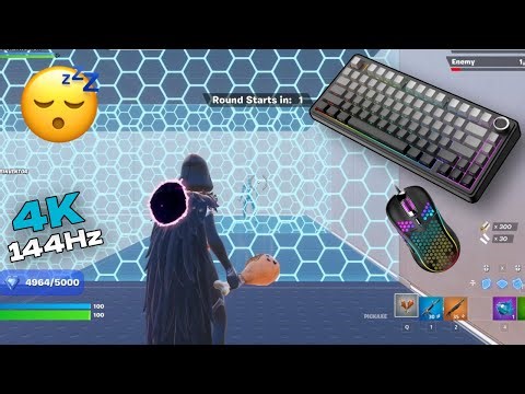 AULA F75 😴 Fortnite ASMR | 2v2 Piece Control 🎯
