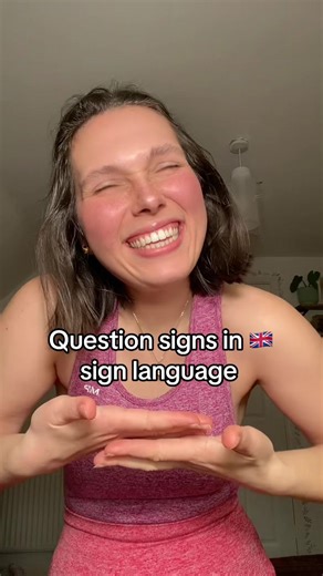 How to sign question words in British sign language
