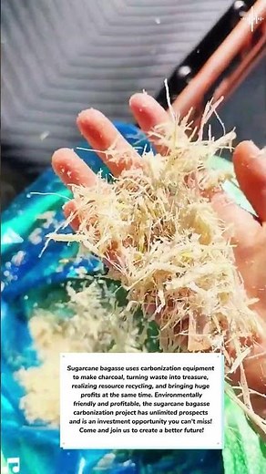 How to make charcoal from sugarcane bagasse?