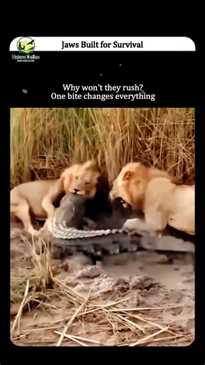 Why Lions Fear a Crocodile's Bite