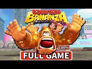 DONKEY KONG BANANZA Gameplay 100% Walkthrough FULL GAME (All 777 Bananas) + Endings | 4K60FPS