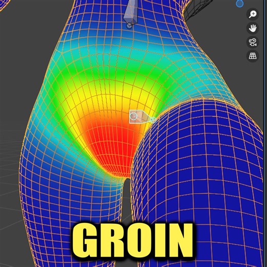RoyalSkies on Instagram: "Here's the most important tips you'll need in order to properly align your topology for the Groin & Thigh weight painting areas - #blender #blender3d #3dcharacter #3d #3dmodel #3dart #3dartist #shorts"