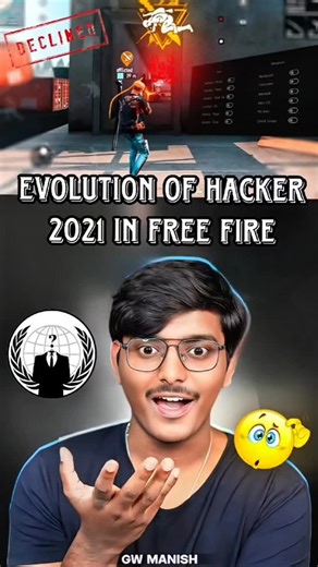 Manish Dewangan🚩 (GW MANISH) on Instagram: "Evolution Of Free Fire Hacker 🧑🏻‍💻 2021 #freefire #2021 #hacker"